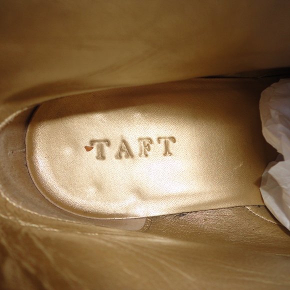 TAFT The Jack Boot Black Leather & Suede Lace Up Ankle Boots Size 40 (US 7) - Picture 5 of 8